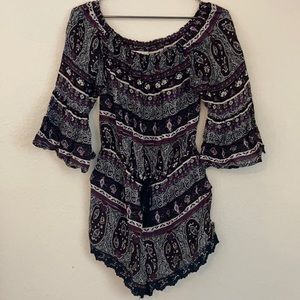 Off the shoulder romper